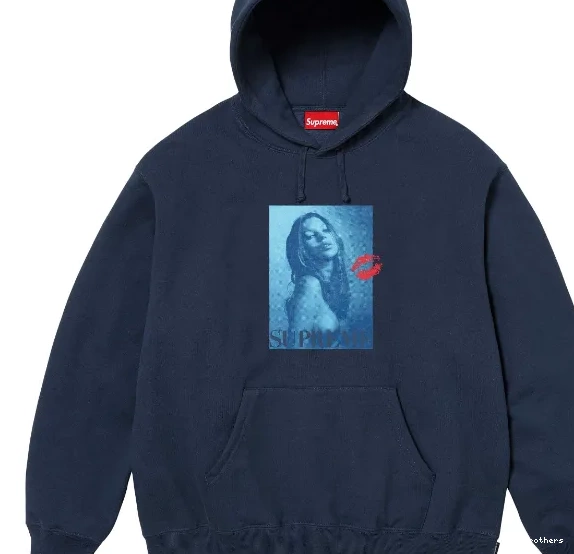 24FW Kate Blue Moss Royal L Portrait Hoodie Light Black Grey Hooded M Chest S XL 0601